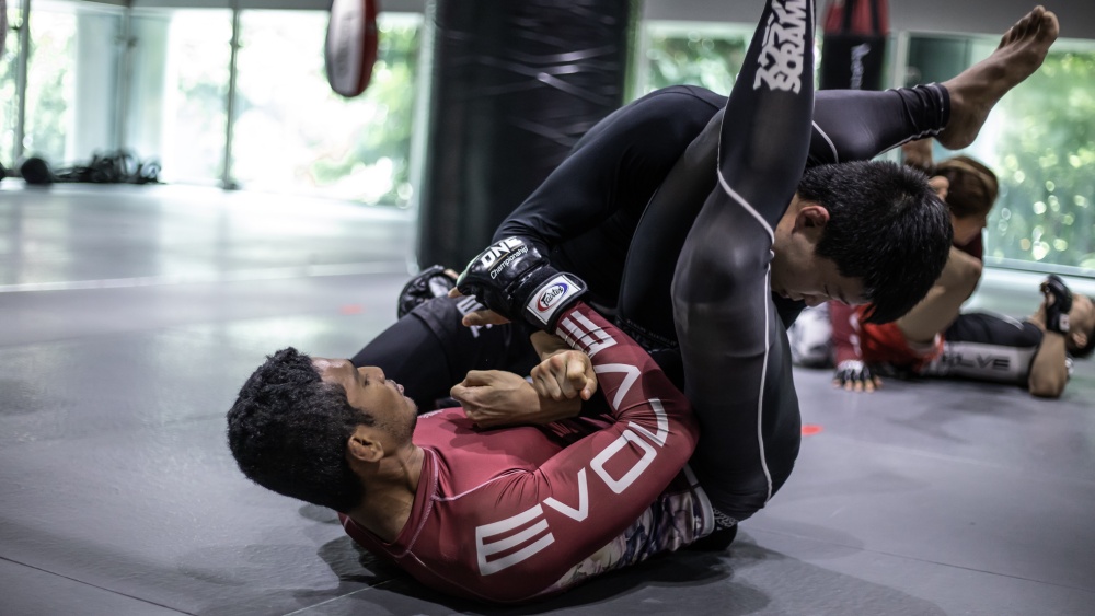 BJJ training session