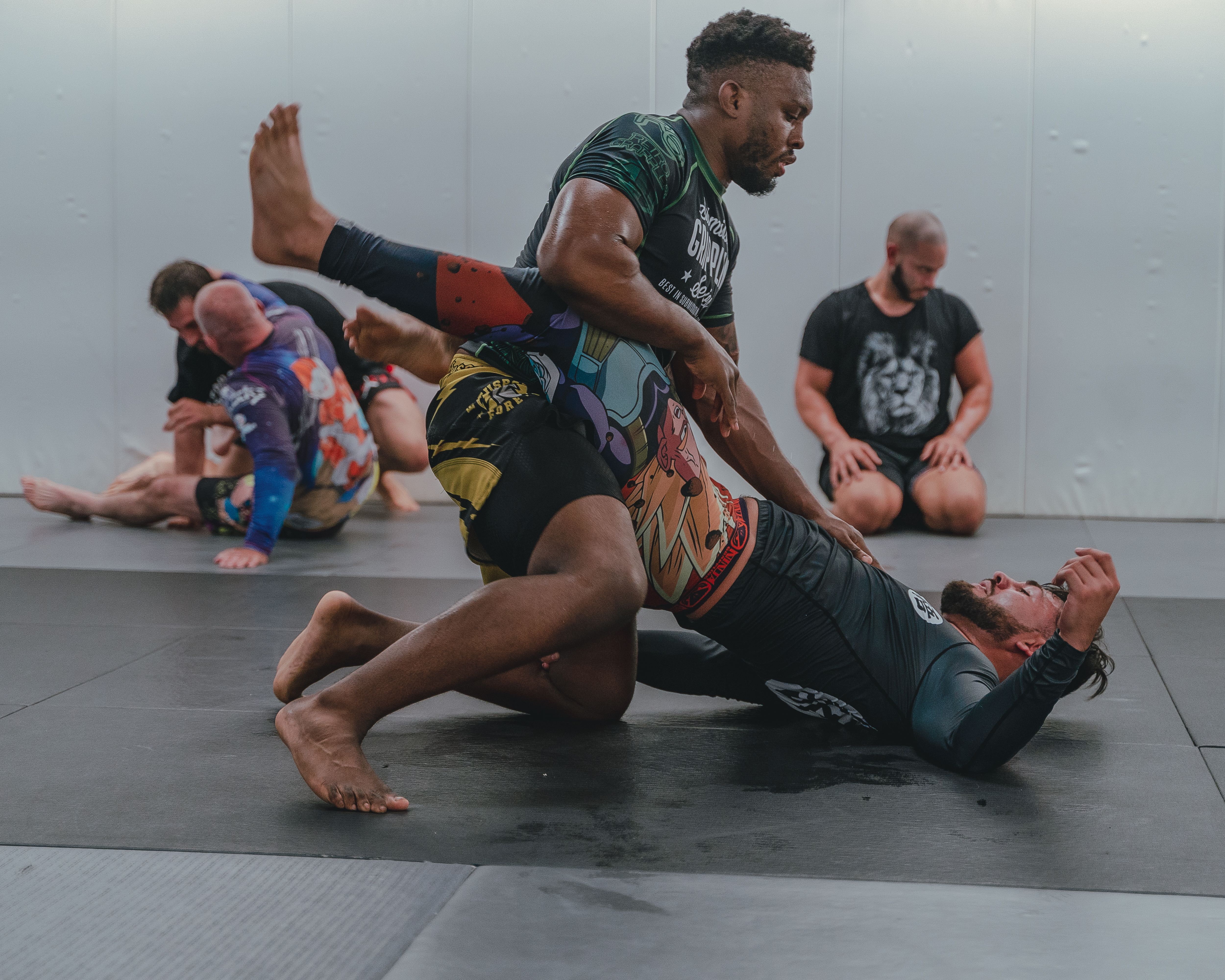 Student applying pressure from top position